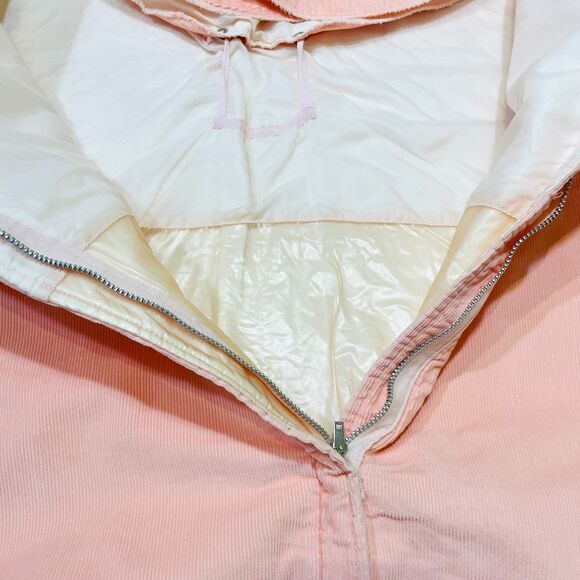 VTG 60s Robe-n-Hood Pink Corduroy Baby Bunting Bag Infant Sleeping Sack or Doll - Picture 9 of 16